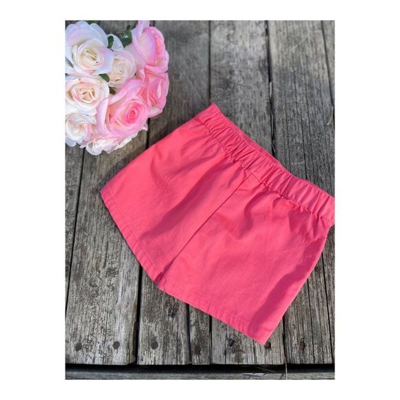 50s Style Pink Wrap Skort White Contrast Buttons Sz 24 Months - Picture 5 of 7